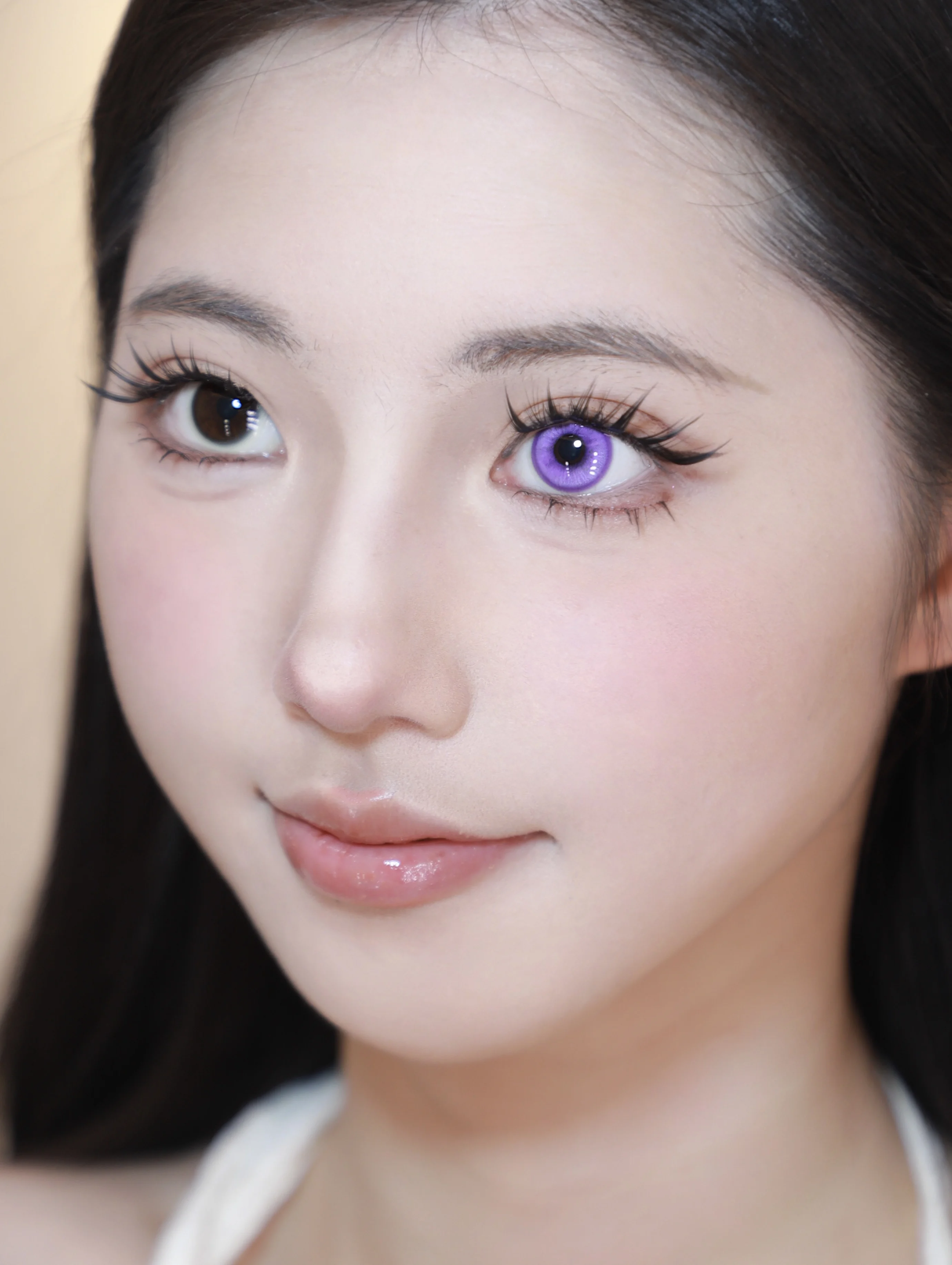 Abgestufte 1 Paar farbige Kontaktlinsen Halloween Cosplay Softlens 14,2 mm 6 Monate – Detail 2