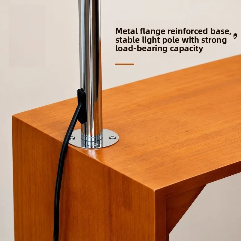Floor lamp solid wood edge few one-piece bedroom living room full spectrum eye protection reading atmosphere light