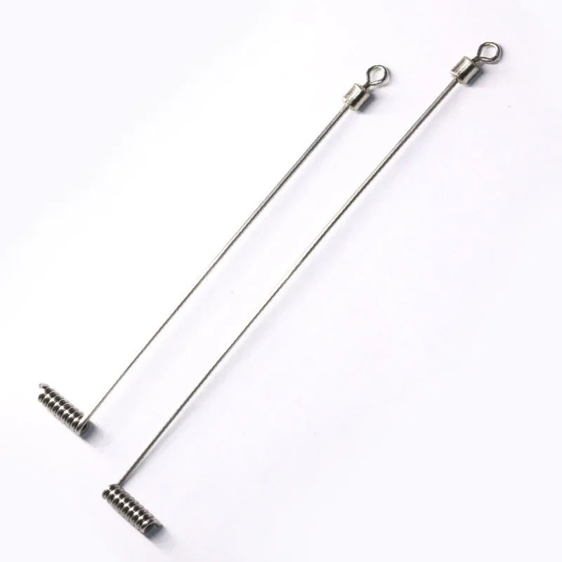 10 teile/los 8/10/15/20/25cm Edelstahl L-Form Balance Rolling Swivel Connector Angel gerät Werkzeug Pesca Angel zubehör – Detail 5