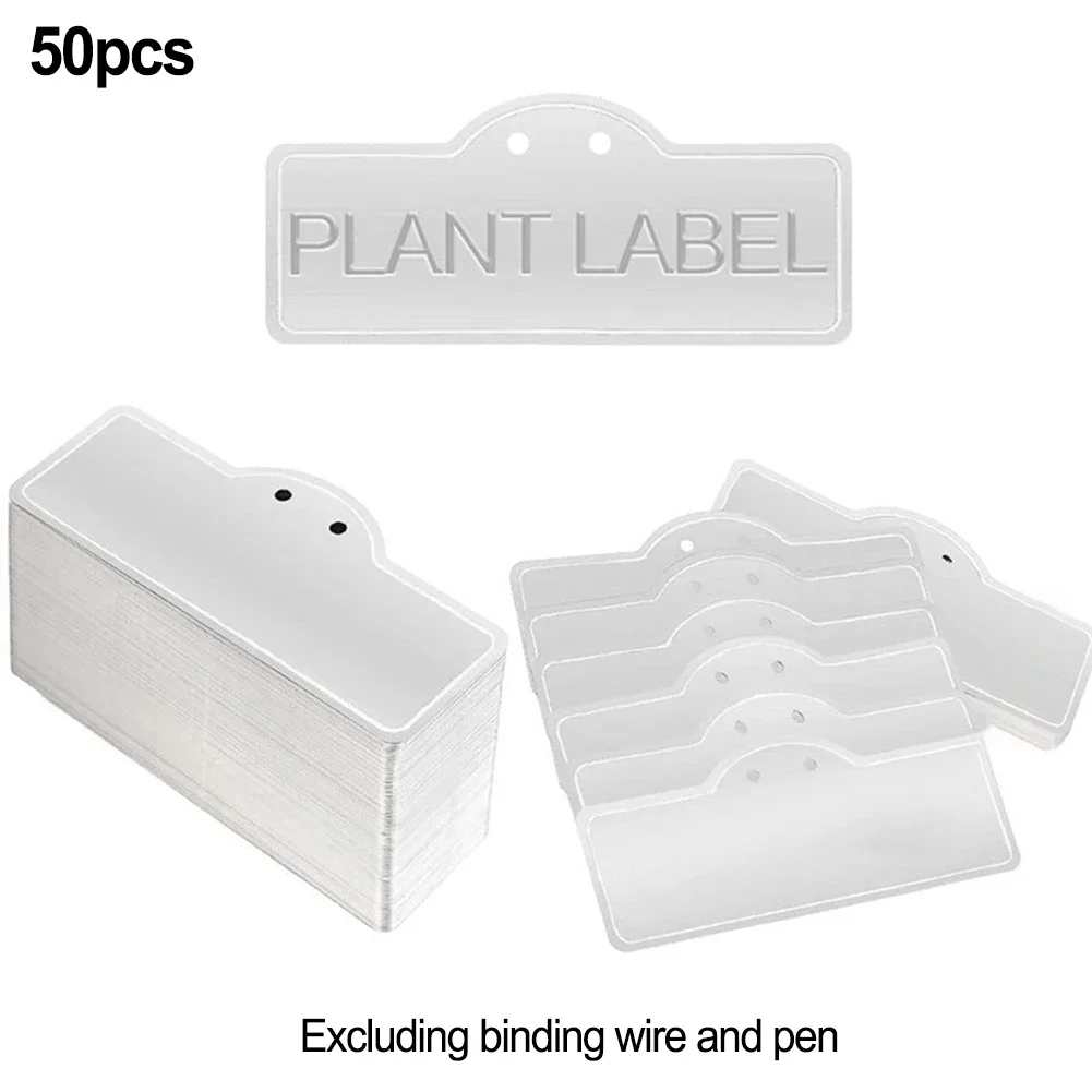 

50pcs Metal Plant Labels Tags For Outdoor Garden Waterproof Accessories Label Trees Flowers Vegetable Crops For Growers Farmers