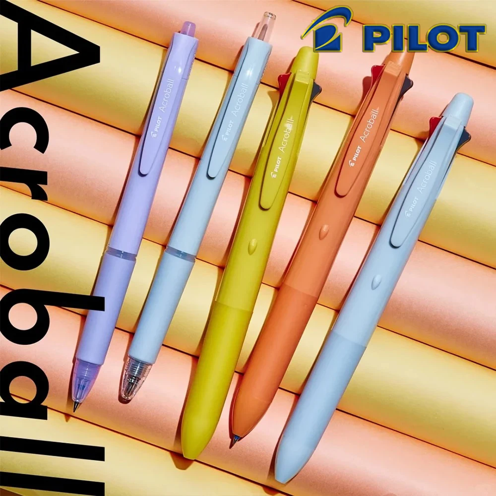 

1 шт., японский пилот, аккробол, 1 цвет, шариковая ручка, 4 + 1, многофункциональная ручка, механический карандаш, школьные принадлежности, каваи, канцелярские принадлежности