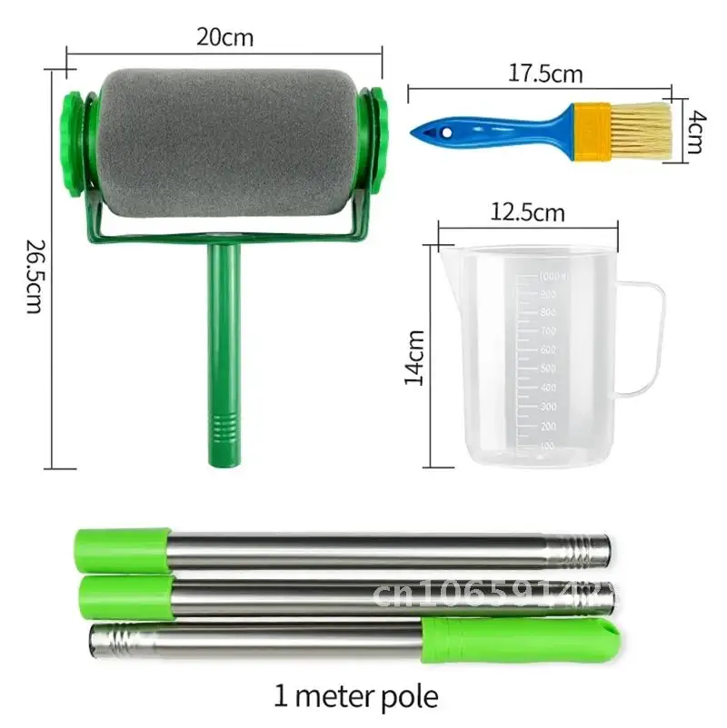 Paint Roller Brush Extension Pro,Wall Painting Handle Tool with Paint Poles Ceiling and Kit Walls Brush Runner for and 3