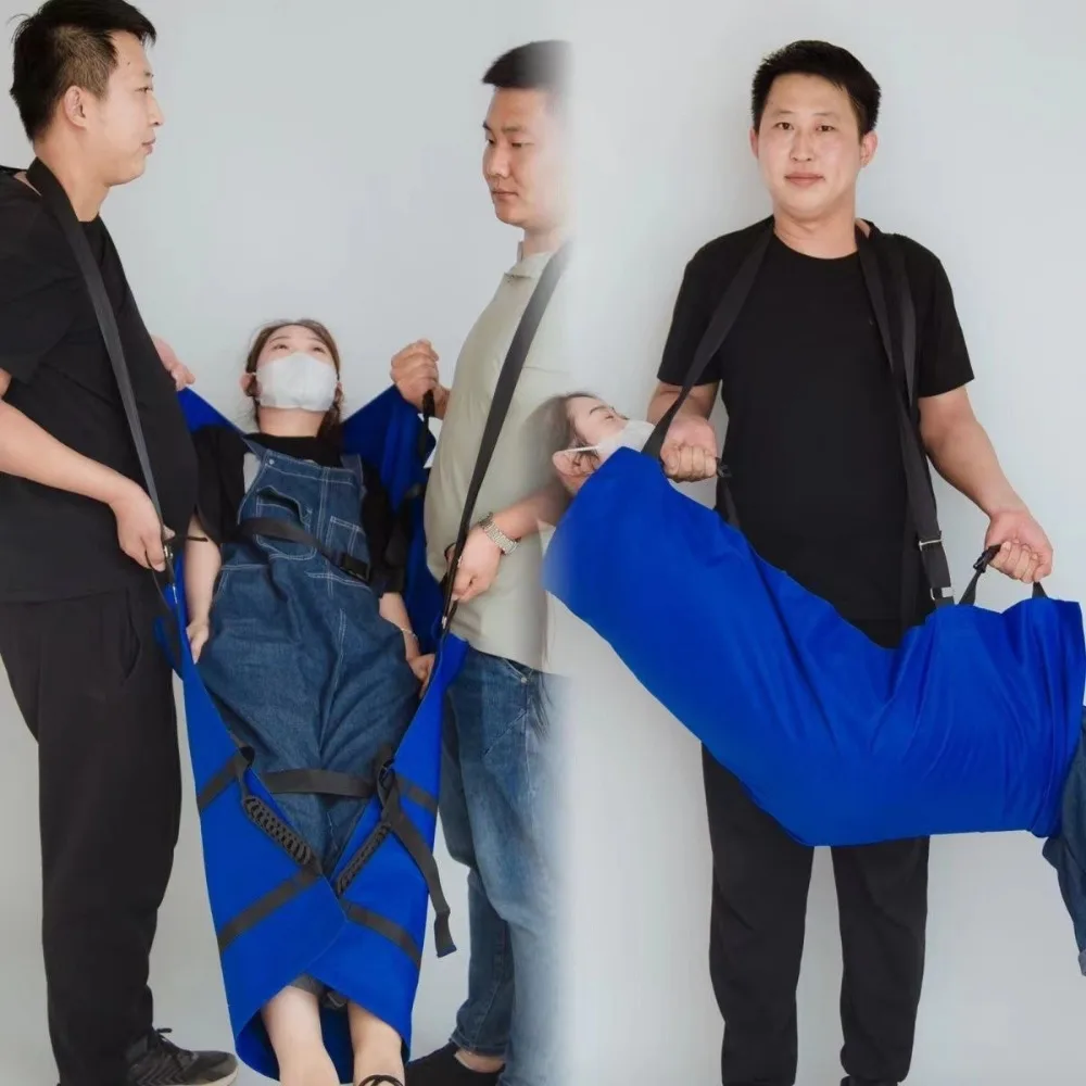 Medical First Aid Stretcher Adjustable Portable Emergency Rescue Soft Rack Thickened Canvas Elderly Patients Paralyzed Transport