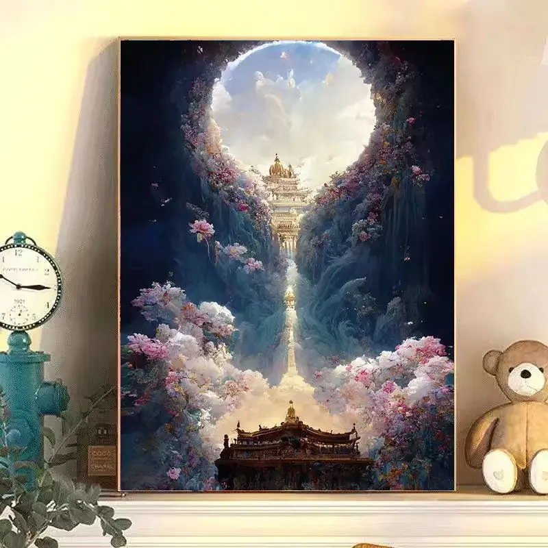 

4475511 цифровая картина маслом для гостиной, декоративная картина, фон для дивана, Настенная картина