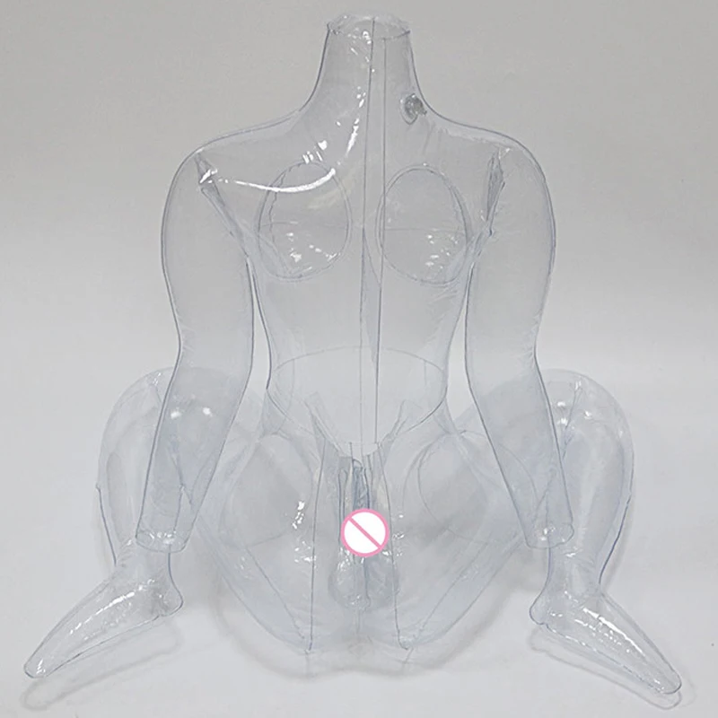 Sex Toys for Men Inflatable Doll Real Vaginal Big Ass Huge Boobs Pocket Pussy Male Masturbation Transparent Inflated Dolls