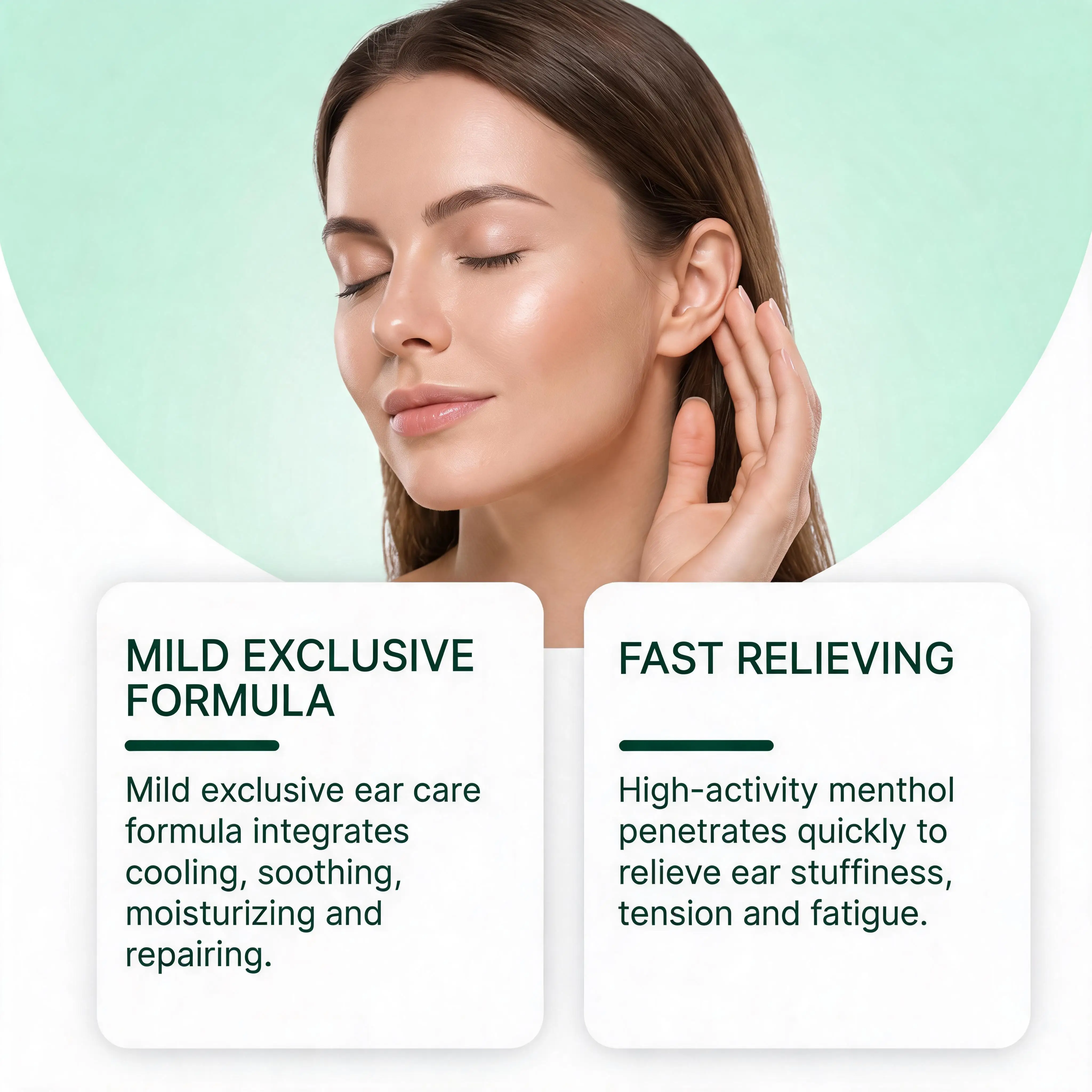 Adult Ear Care Liquid Roll‑On Relieve Ear Stuffiness Discomfort Reduce Flaky Skin Personal Wellness Ears Skin Nourishing Serum