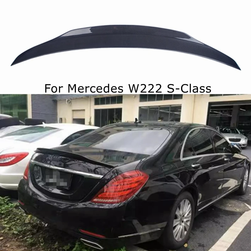 

Carbon Fiber Rear Trunk Spoiler Wing PSM Style FOR Mercedes W222 S-Class S63 S300 S350 S400 S500 S550 4 Door Sedan 2014 - UP