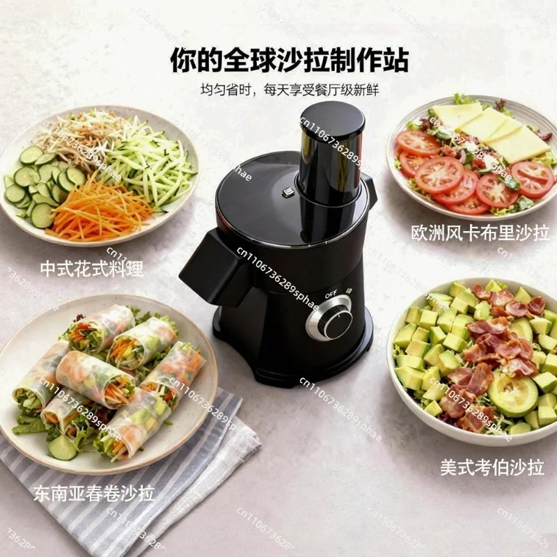 MOQ 2 Sets Electric Salad Maker Hot Sale Multifunctional Home Kitchen Electric Cheese Vegetable Slicer