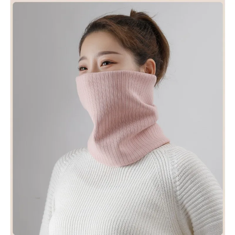 

Женские ребристые многофункциональные гетры на шею, шарф с ушной петлей, повязка на голову 3 в 1, осенне-зимний теплый аксессуар, универсальный повязка на голову