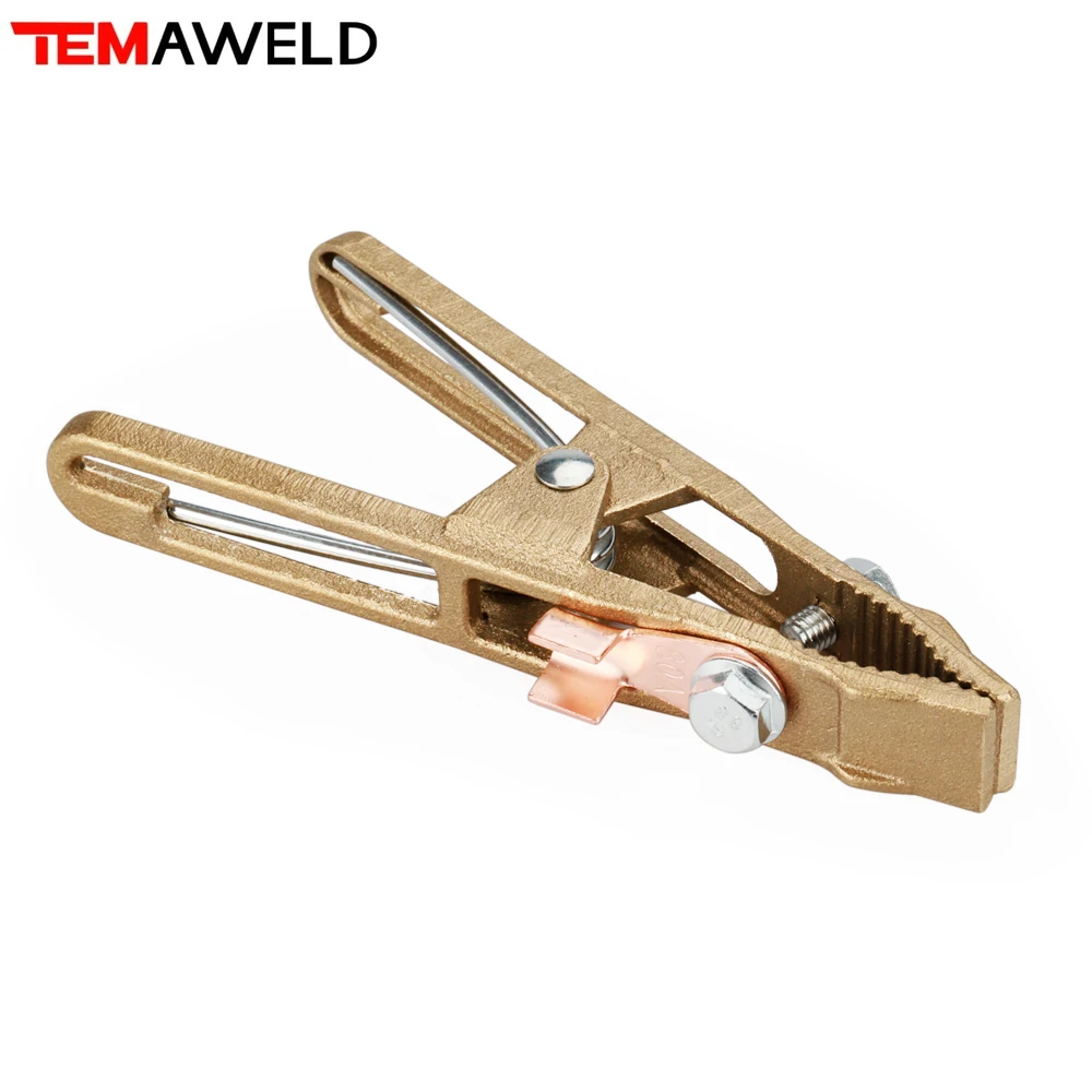 Imagem -03 - Ground Welding Earth Clamp For Welding Machine Suporte do Cabo Latão Material Uma Forma Corpo de Cobre Completo Atacado Novo 260a