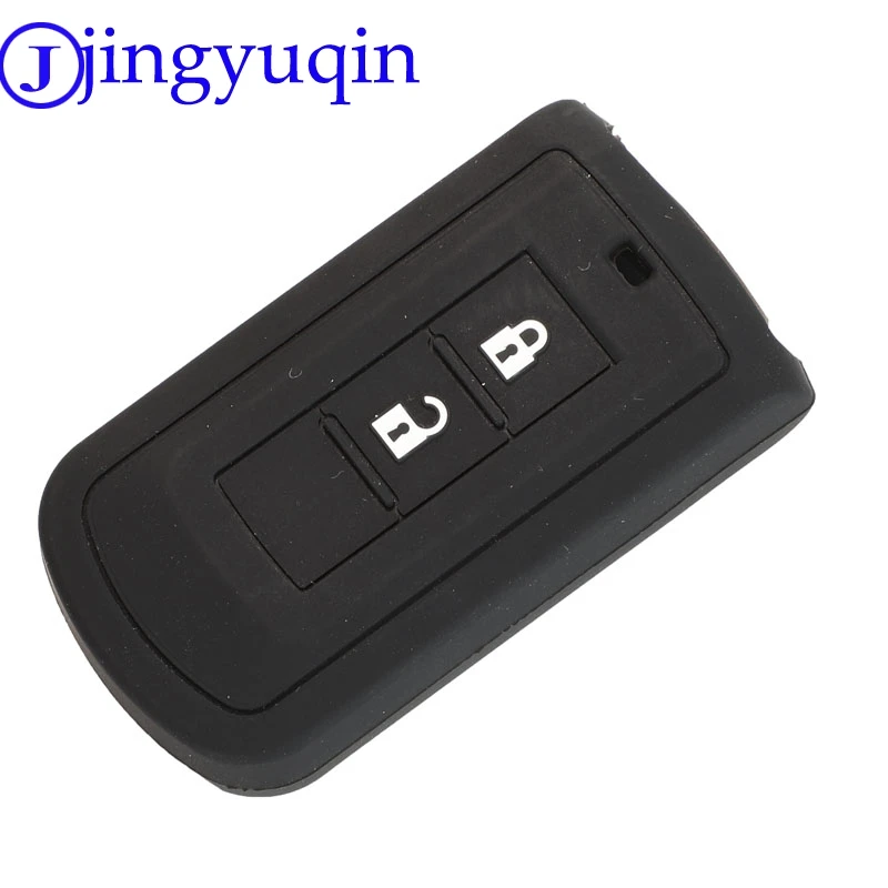 jingyuqin 2b Car Key Case Silicone For Mitsubishi Outlander 10 Lancer Pajero Sport EX ASX Colt L200 Inteligentne