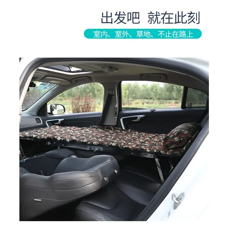 Car co-pilot changed to sleeping bed Car lathe Car folding travel bed SUV front and rear rows of wooden boards Leveling frame