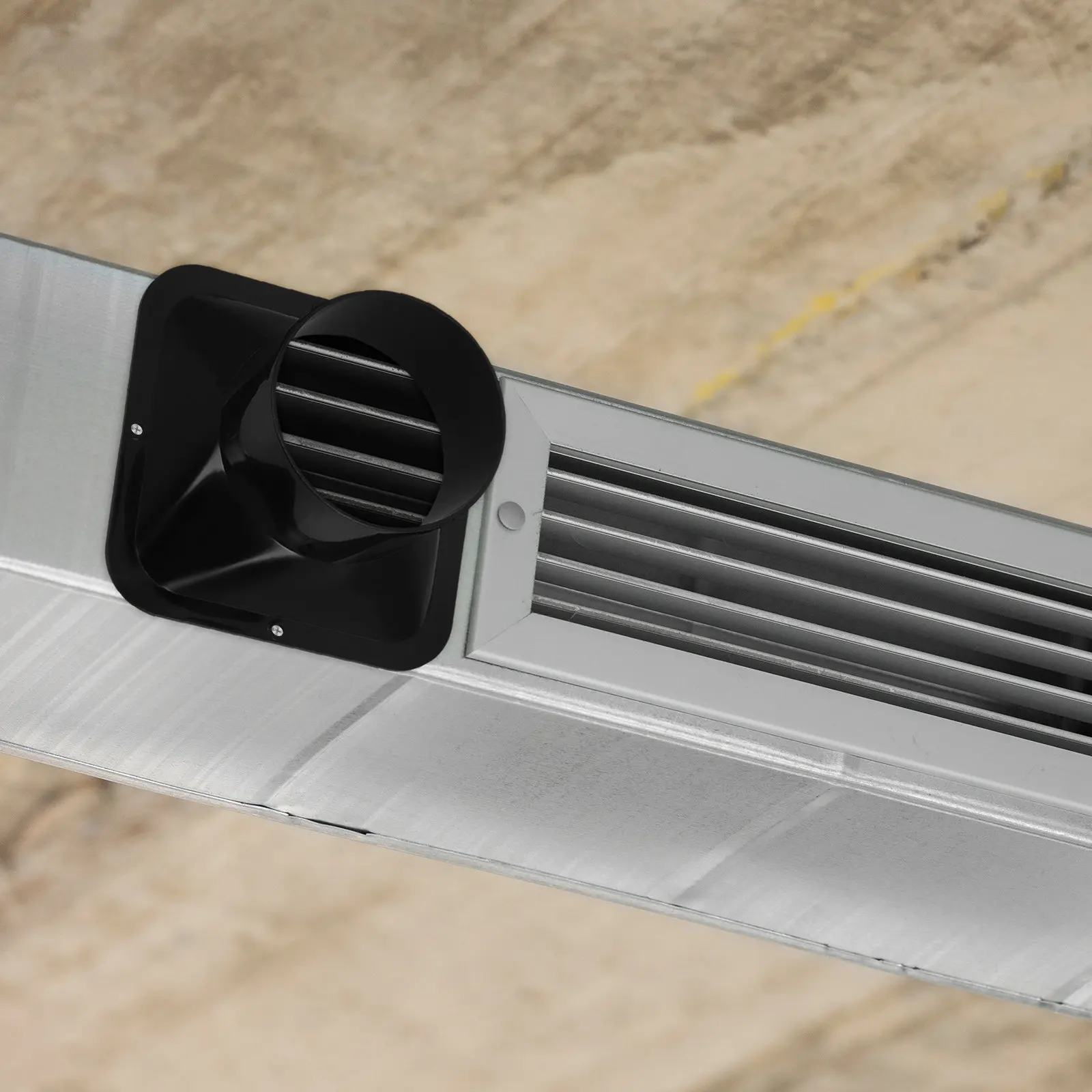 

Versatile Plastic Air Duct Connector Flange Adapter for Fresh Air Systems Easy Install Rectangular to Round Duct Connection