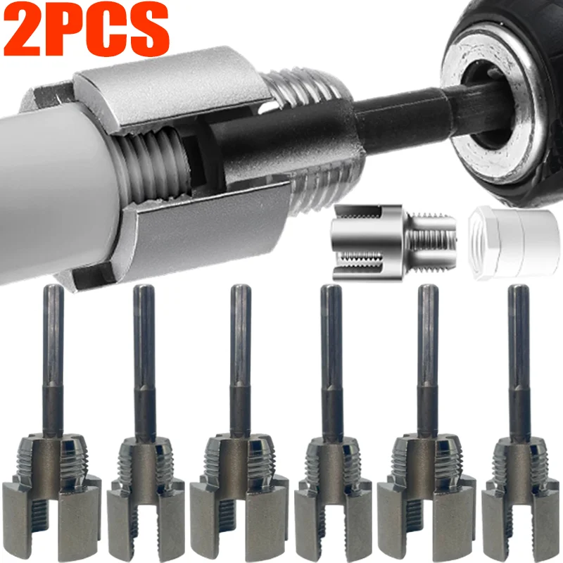 PPR/PVC Water Pipes Thread Opener Tap Die Hex Shank Threader Head Internal & External Plumbing Pipe Tapping Tools Wire Opener