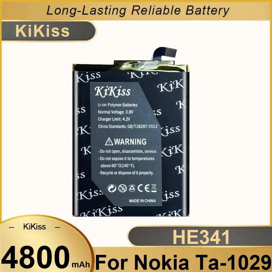 

For Nokia TA-1029 HE341 Reliable Power Mobile Phone Battery 4800mAh