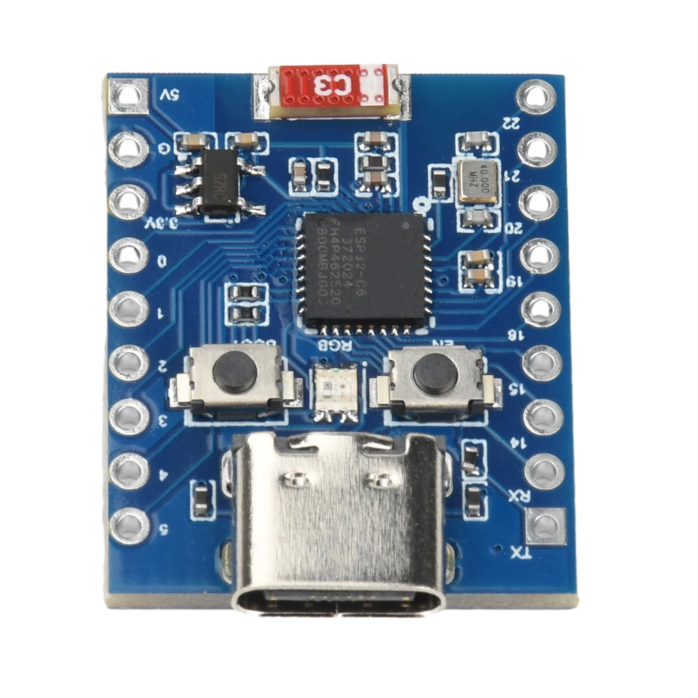 

Мини-плата разработки ESP32-C6-TINY ESP32-C6FH4 WIFI Bluetooth-модуль типа C для программ загрузки и отладки