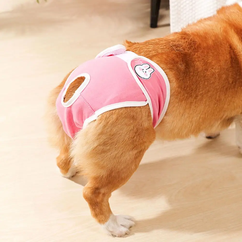 Female Dog Diaper with Absorbent Pad Breathable Dog Period Pads Panties for Small-medium Dogs Feminine Pet Menstrual Pants