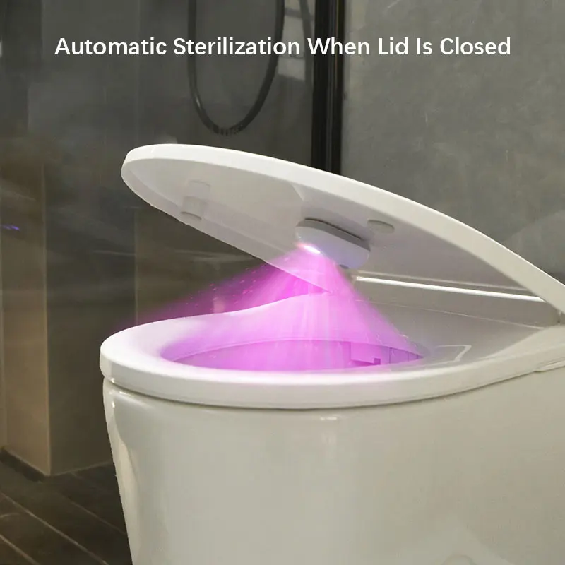 2-in-1 Toiletten-Sensorleuchte mit UV-Sterilisation, 3 Helligkeitsstufen, 120° ° Sensorgestützter Winkelregler für die Heimtoilette – Detail 4