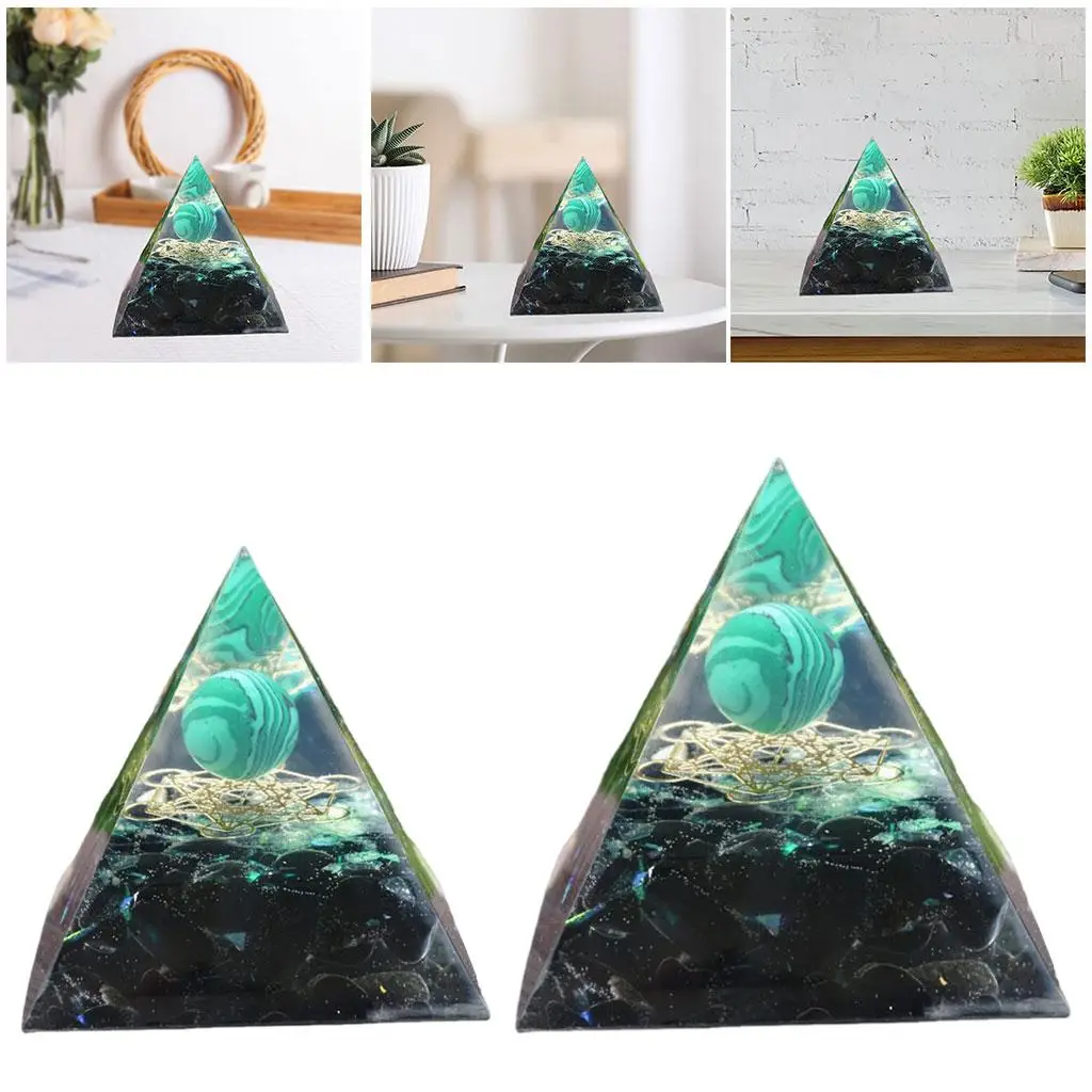 Orgone Pyramid Energy Generator Smooth Surface Decoration Spiritual Orgonite