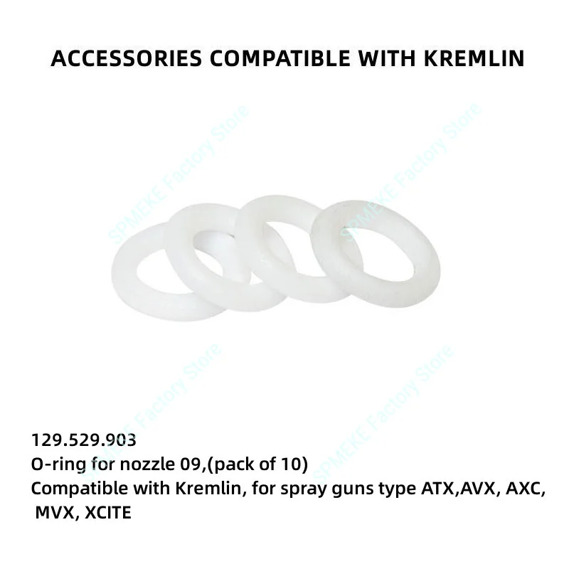 O-ring Compatible With Kremlin, Spray Guns Type ATX, AVX, AXC, MVX, XCITE,Delrin Seal Seat,Sealing Ring,Spray Gun Accessories