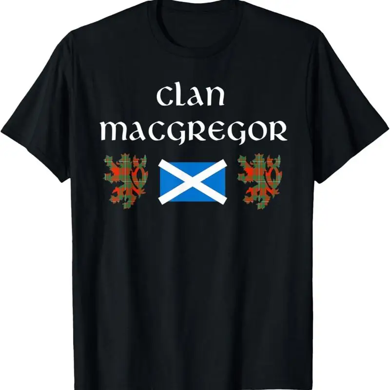 Camiseta del Clan Macgregor tartán escocés nombre de la familia Escocia Pride