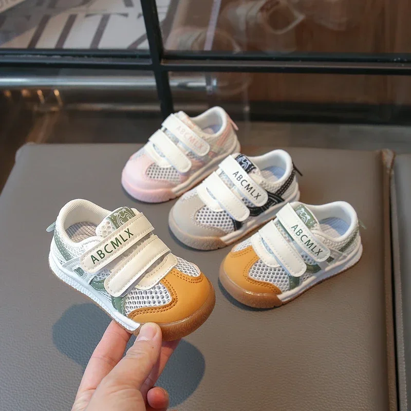 

2025 Children Casual Shoes for Girls Boys Summer New Fashion Korean Style Soft Bottom Anti-slippery Chic Air-mesh Baby Walk Shoe