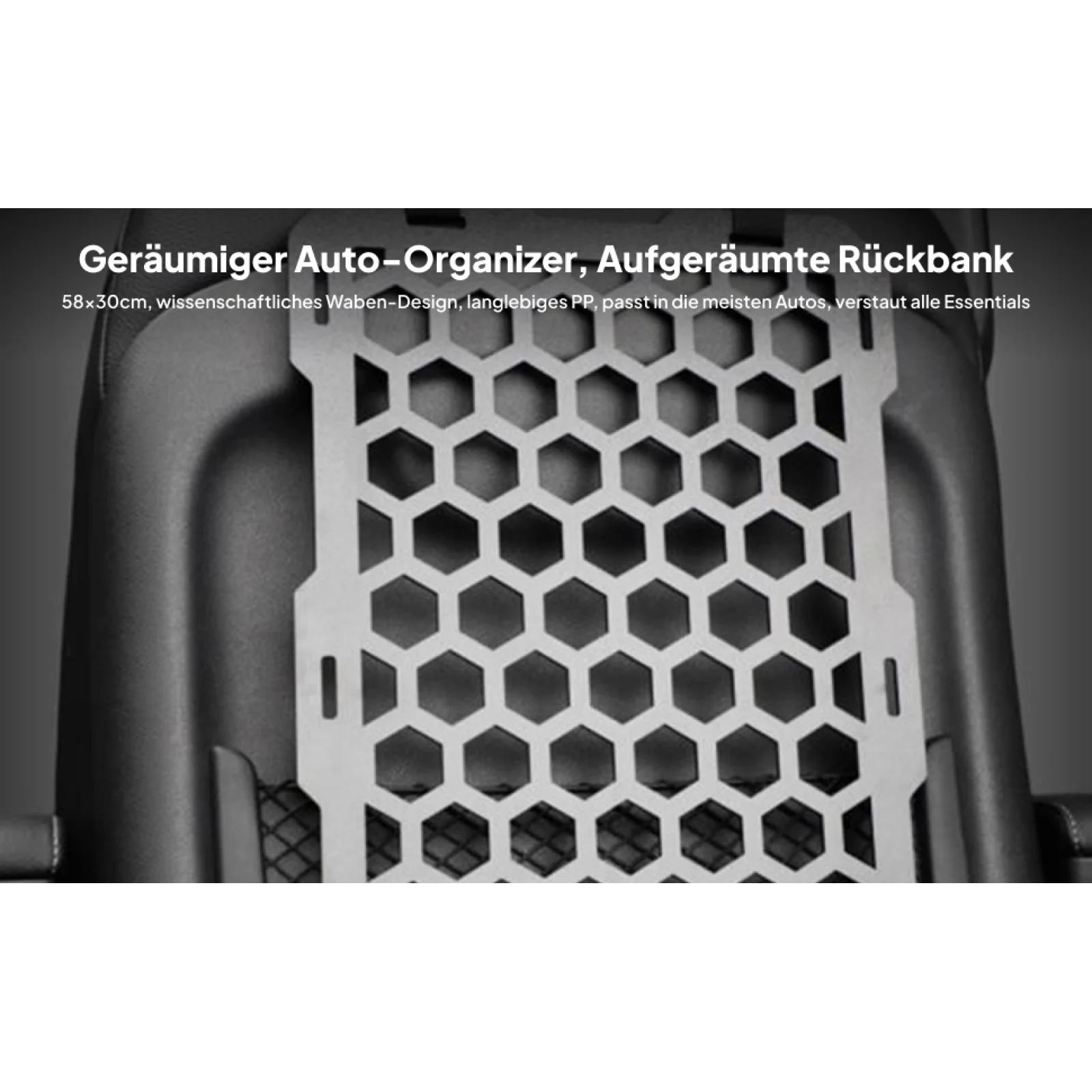 Molle Panel for Vehicles Portable Sturdy Hexagonal Mounting Storage Board