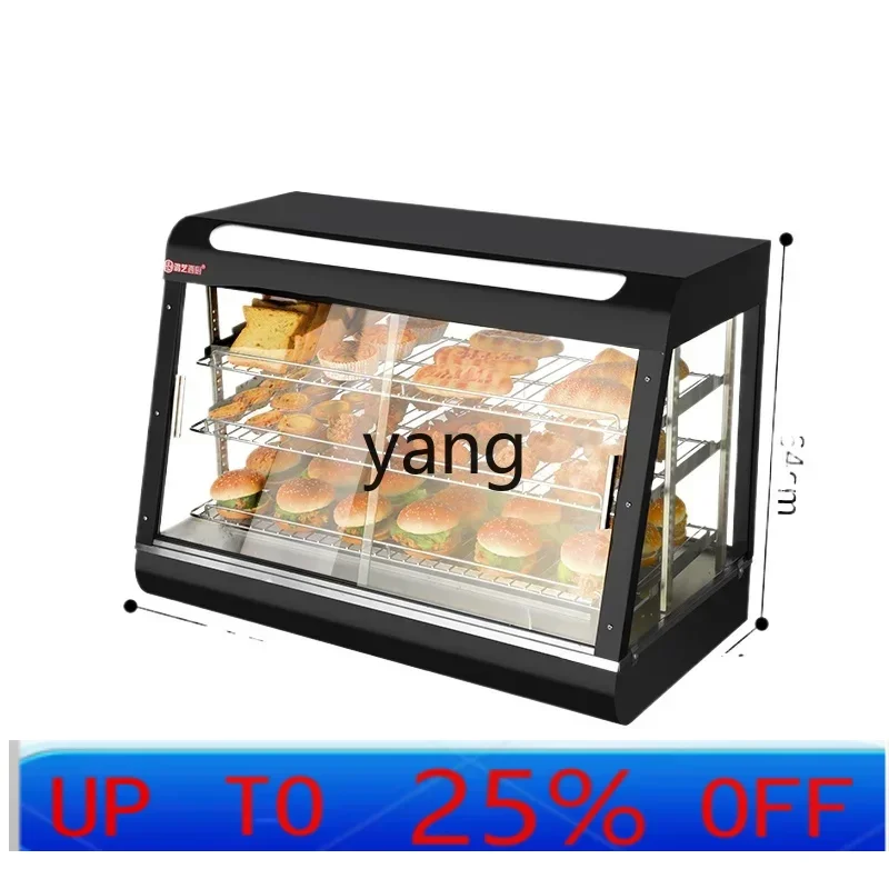

CX commercial desktop small black cooked fried chicken heating display cabinet