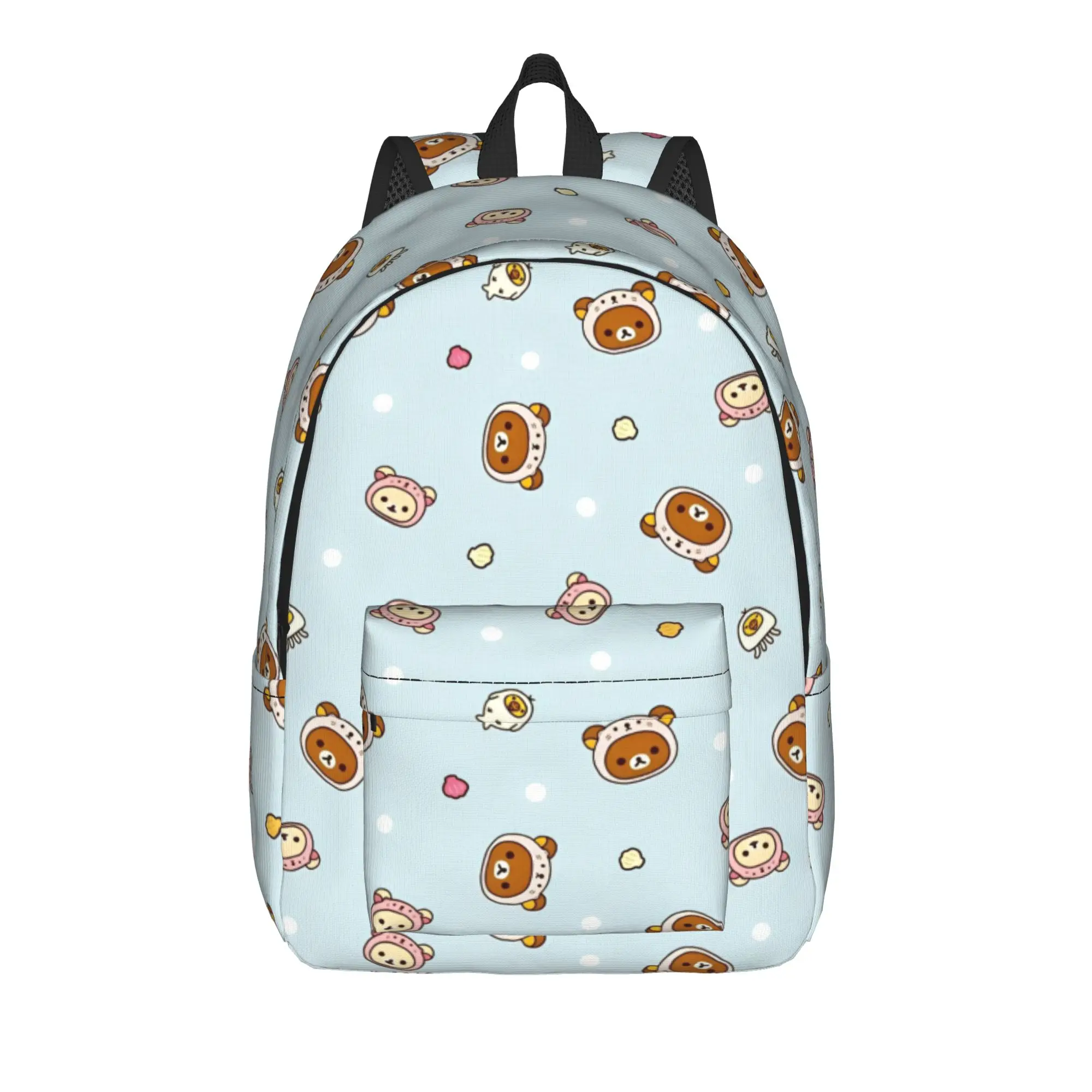 

Blue Rilakkumas Bear Backpack for Men Women Cool High School Business Daypack College Shoulder Bag Outdoor