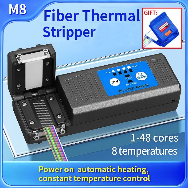 AUA-M8 Fiber Thermal Stripper Pliers Heated Optical Wire Stripping Slitter Ribbon Fiber Hot Stripper Thermal stripper Tool