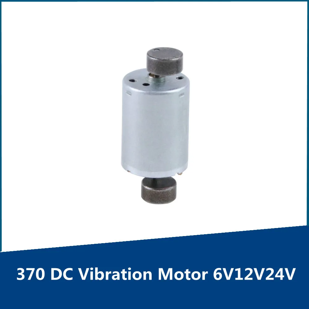 370 DC Vibrationsmotor 6 V 12 V 24 V Hochfrequenzvibrator Exzentrischer Kreissektor Einstellbare Geschwindigkeit CW CCW