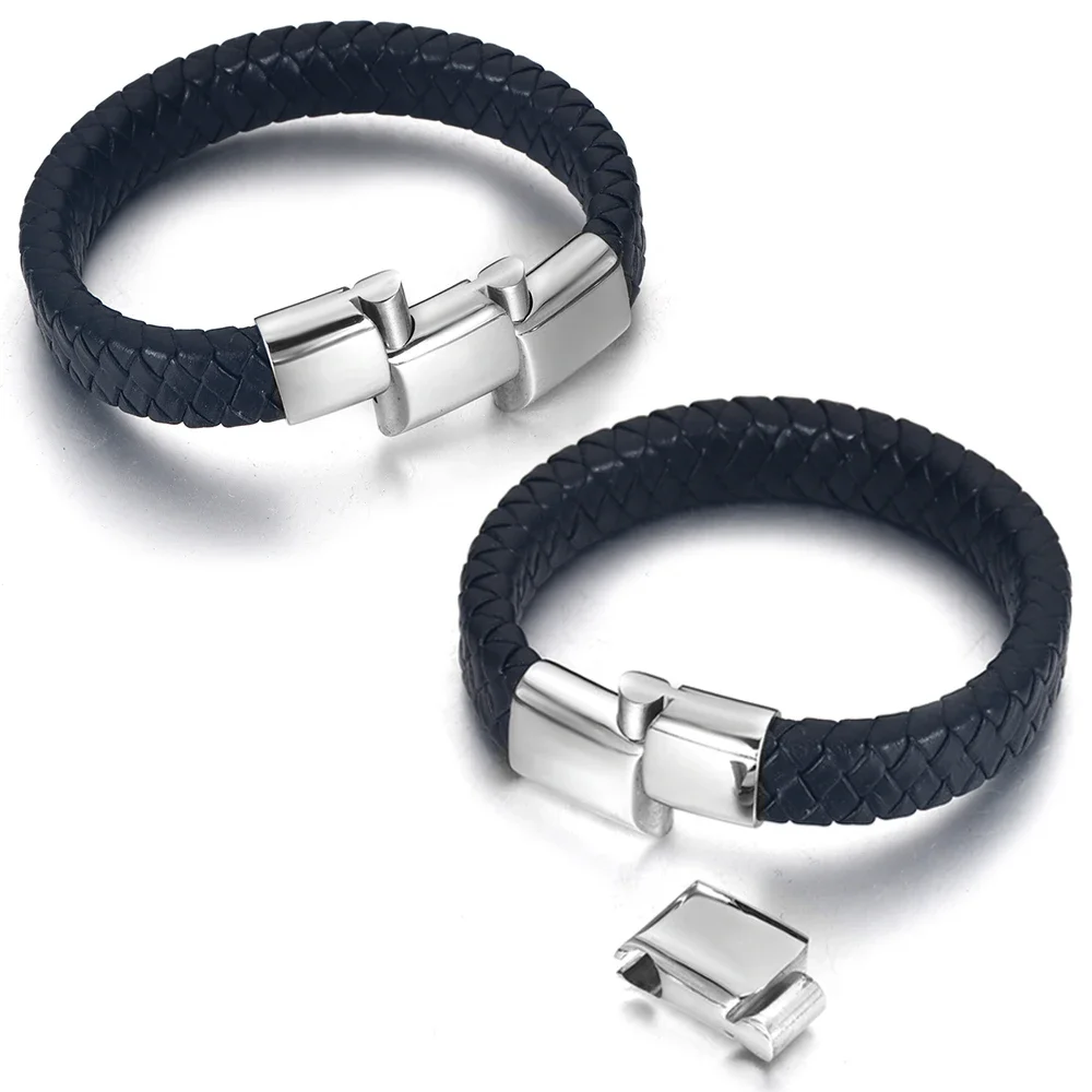 Adjustable Length Flat Stainless Steel Clasp Extended Three Parts Magnetic Clasps Jewelry Making (12mm*6mm | 10mm*5mm | 8mm*4mm) image 4
