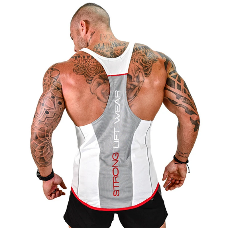 High Quality Sport Gym Tank Top Training Running Vest Men Fitness Workout Top Sports Vest Men Sportswear sleeveless Brand vest