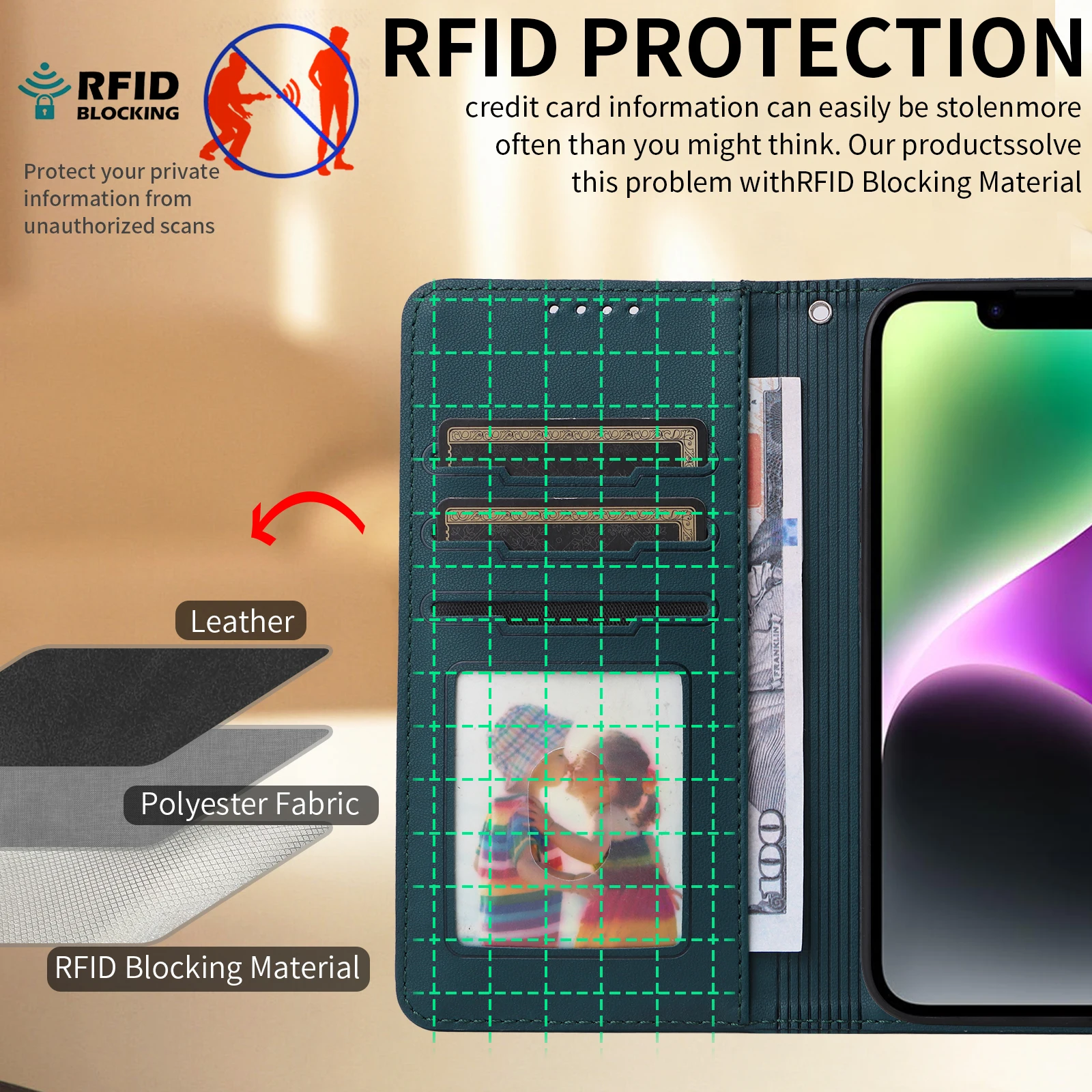 2 في 1 محفظة جلدية مغناطيسية قابلة للفصل لهاتف آيفون 17 16 15 14 13 12 11 Mini Pro XR XS Max Air 8 7 6 Plus غلاف الكتاب