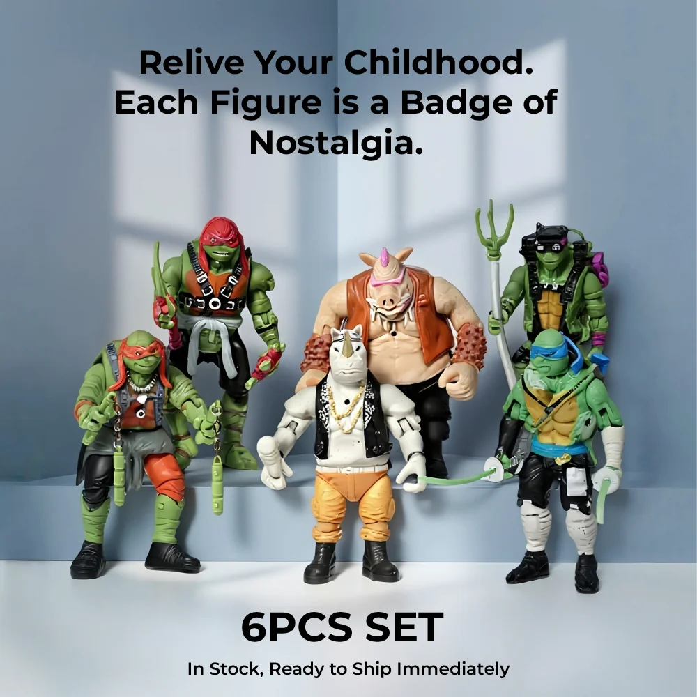 

TMNT Ninja Turtles Action Figure Model Replica Leonardo Raphael Michelangelo Donatello Decoration Children's Gift Toys