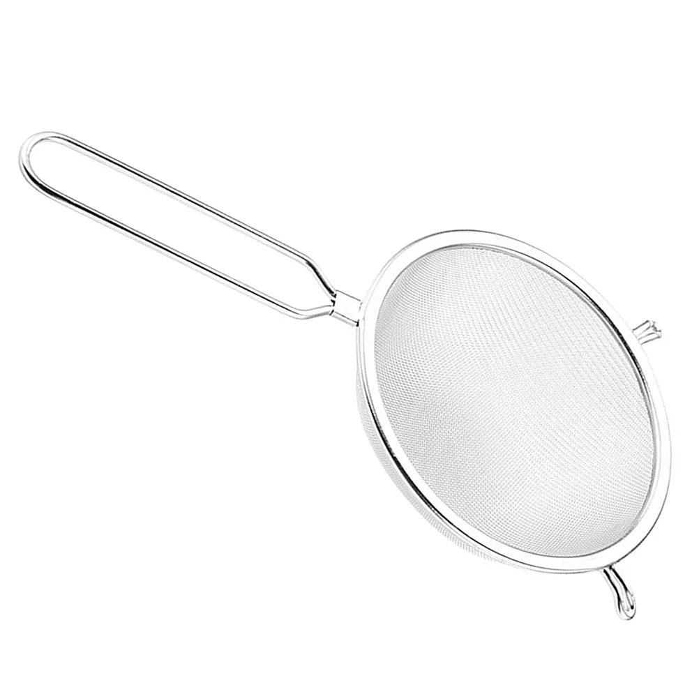 

Stainless Steel Double Layer Mesh Strainer 10 Inch Long Handle Fine Hole Filter Scoop For Fries Vegetables Noodles Oil
