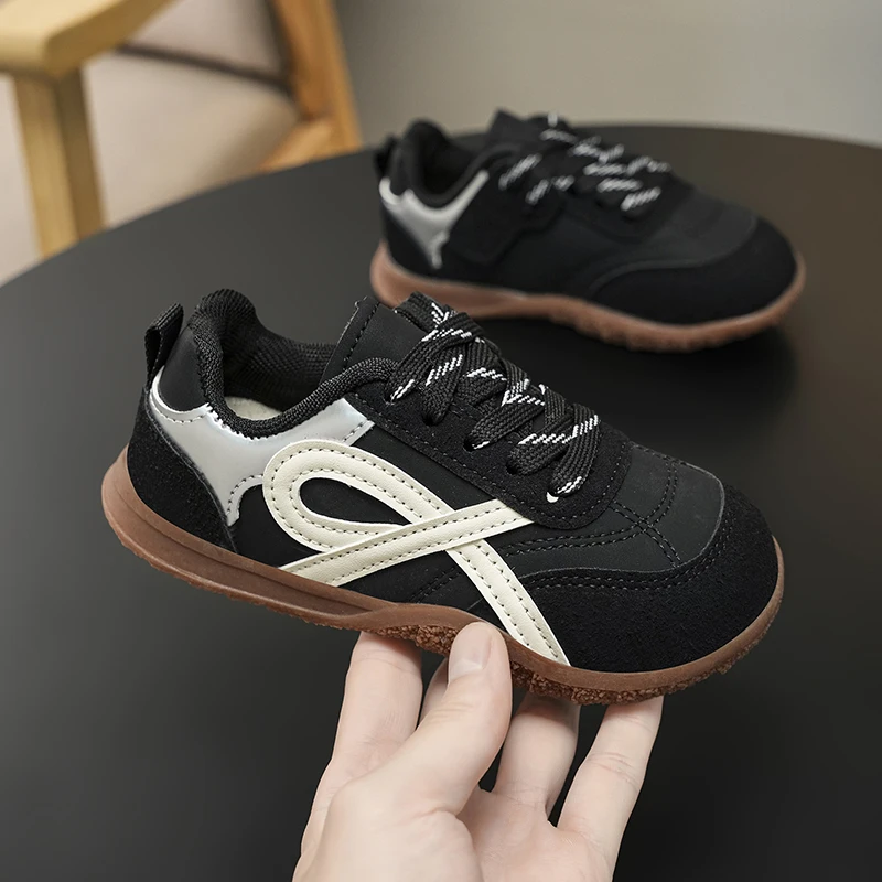 

Детская обувь, новый стиль 2024, универсальные и модные туфли Форрест Гамп для мальчиков и противоскользящие туфли на мягкой подошве для девочек.