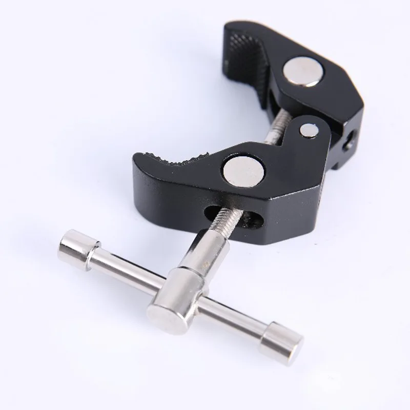 metal bar clamp klemmen super c clamps DSLR Rig LCD Monitor Studio Light Metal Crab Pliers Clip Super t-track Clamp