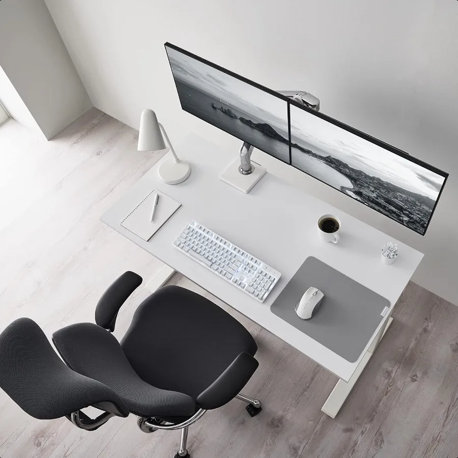 Pro Glide Soft Mouse Mat: Thick HighDensity Rubber Foam Textured MicroWeave Cloth Surface AntiSlip Base Medium Size