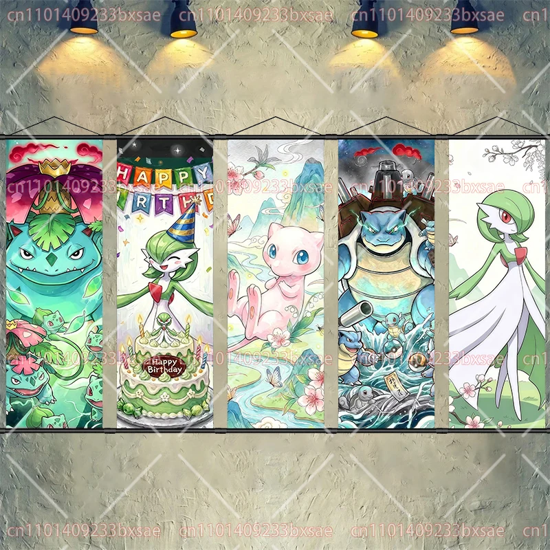 Póster de Pokémon con diseño de elfos, Charizard, Pikachu, Eevee, para dormitorio, cibercafé, pintura mural, regalo de graduación para compañeros de clase