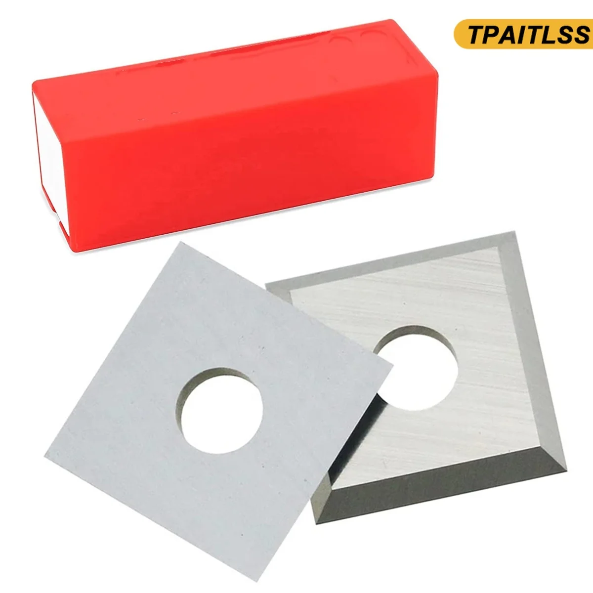 

10 Pack Planer Knives,SoIid Carbide Replaceable Inserts with 10 Screws,Spoilboard Surfacing Blades