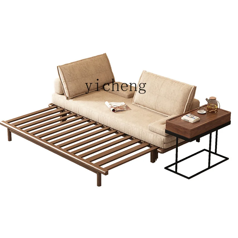 

Zz folding sofa bed dual-purpose small apartment solid wood multi-functional sofa bed retractable