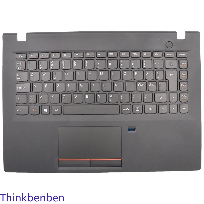 

NDC Nordic Black Keyboard Upper Case Palmrest Shell Cover For Lenovo E31 70 80 5CB0K57234