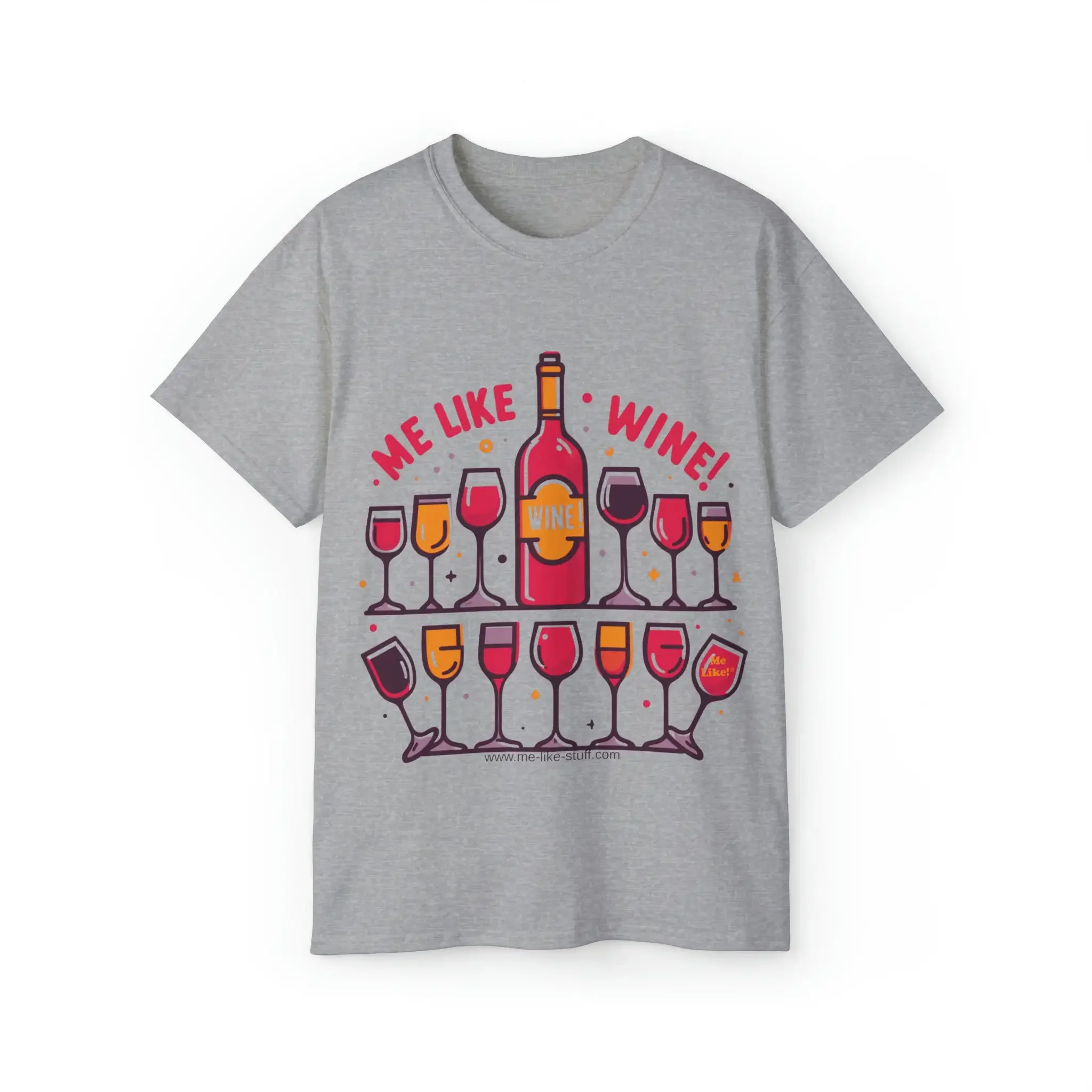 Camiseta divertida para amantes del vino, sommelier, entusiasta, T Me Like Ultra Cotton 2