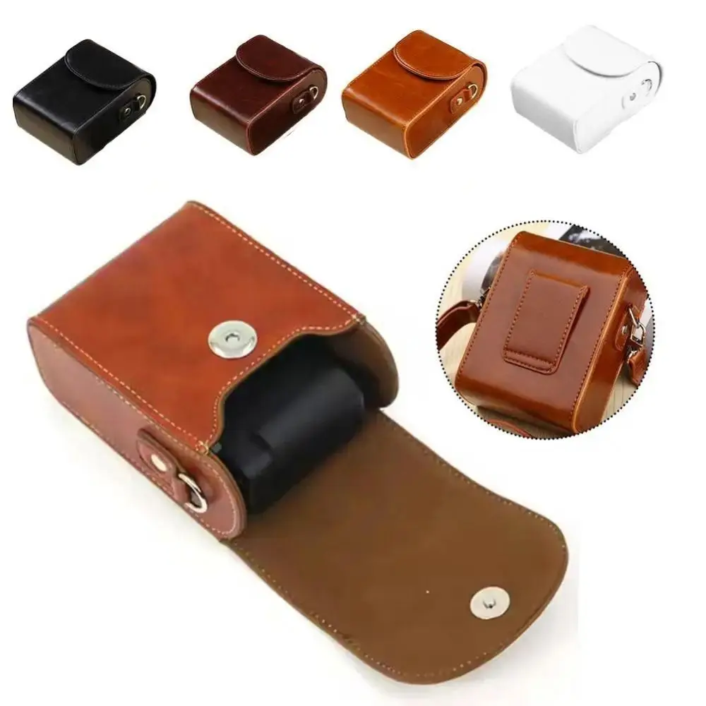 

Waterproof Camera Storage Bag PU Leather Protective Lens Pouch Inner Pocket Shakeproof Camera Bag For DSLR/Mirrorless Camera