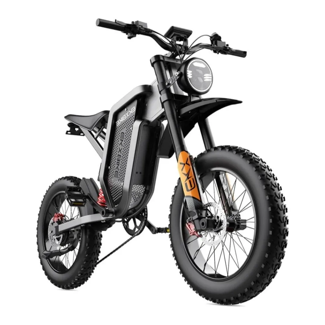 

EKXBIKE X21 20-дюймовый электрический велосипед для бездорожья, двигатель 2000 Вт, аккумулятор 48 В, 35 Ач