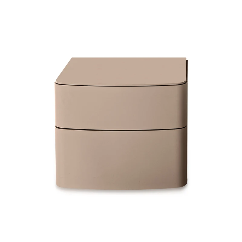 Italian Minimalist Bedside Table Advanced Design Imported from Italy Bedroom Drawer-Style Bedside Cabinet