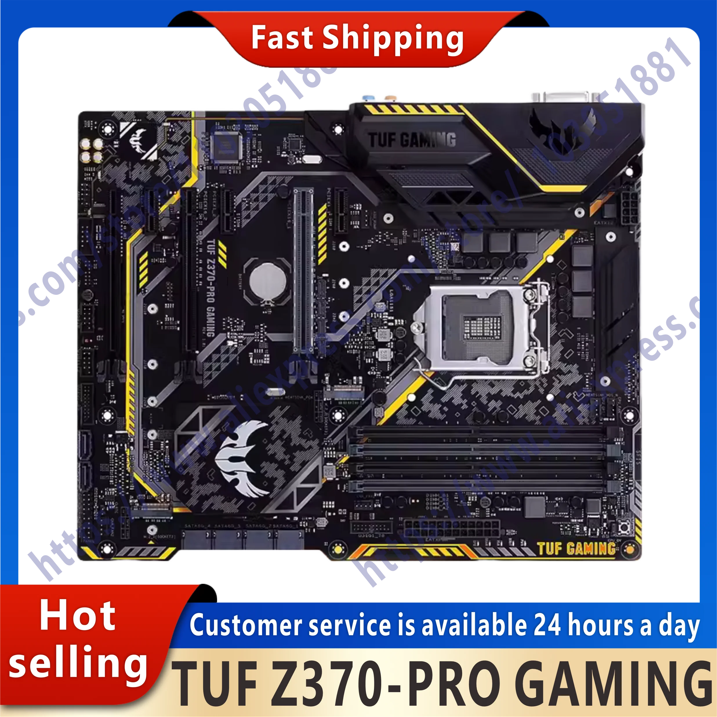 Used TUF Z370-PRO GAMING original second-hand desktop computer Z2370 Z370M DDR4 motherboard LGA 1151 i7/i5/i3 USB3.0 SATA3