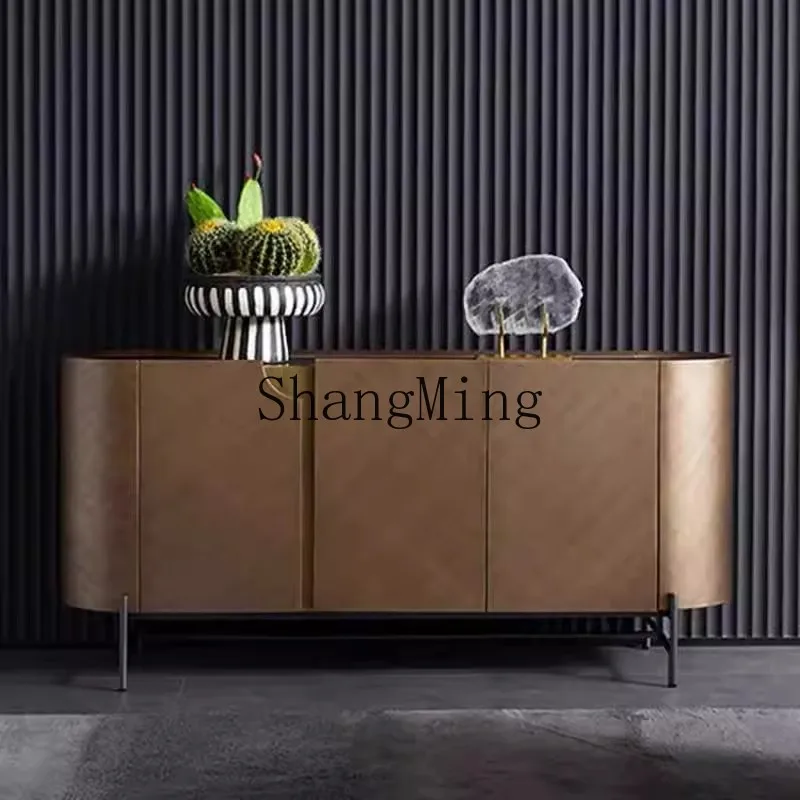 

CL luxury household storage champagne decorative shoe cabinet modern minimalist side cabinet