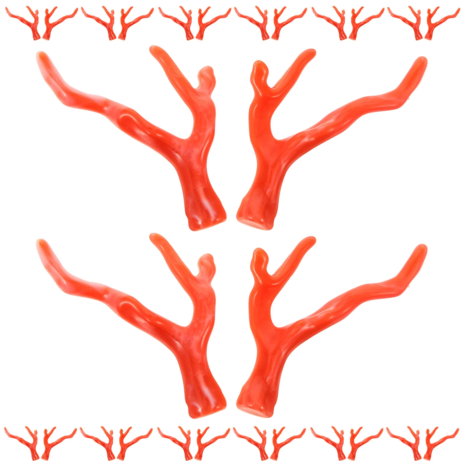 

50 Pcs Antler Hair Accessories Deer Antlers Crafts Faux Cake Reindeer Decor Holiday Decorate Ornaments